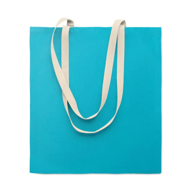 ZEVRA COLOUR Cotton shopping bag Turquoise