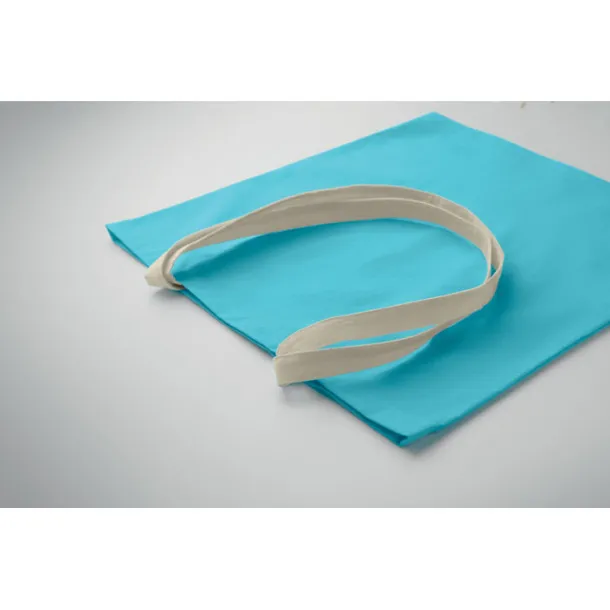 ZEVRA COLOUR Cotton shopping bag Turquoise