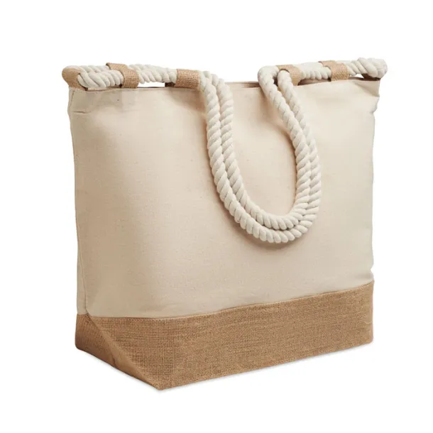 MAKENKE Canvas beach bag Beige