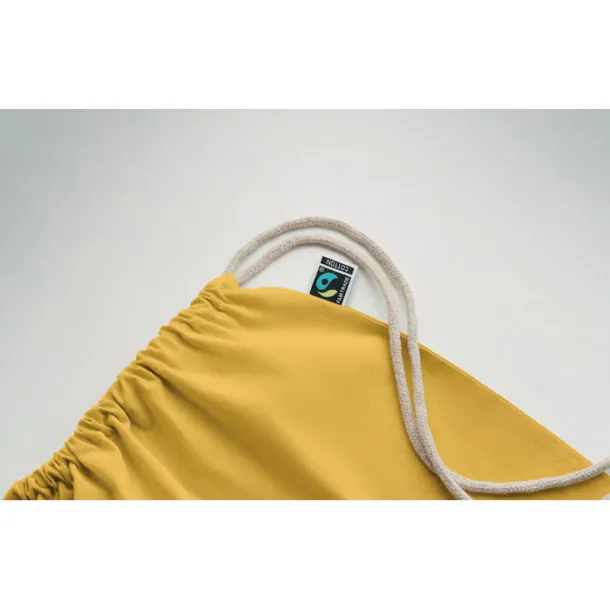 OSOLE DRAW COLOUR Drawstring bag Fairtrade 180gr Yellow