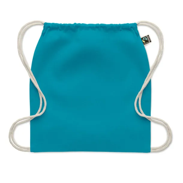OSOLE DRAW COLOUR Drawstring bag Fairtrade 180gr Turquoise