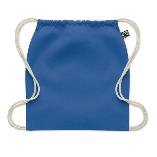 OSOLE DRAW COLOUR Drawstring bag Fairtrade 180gr Royal blue