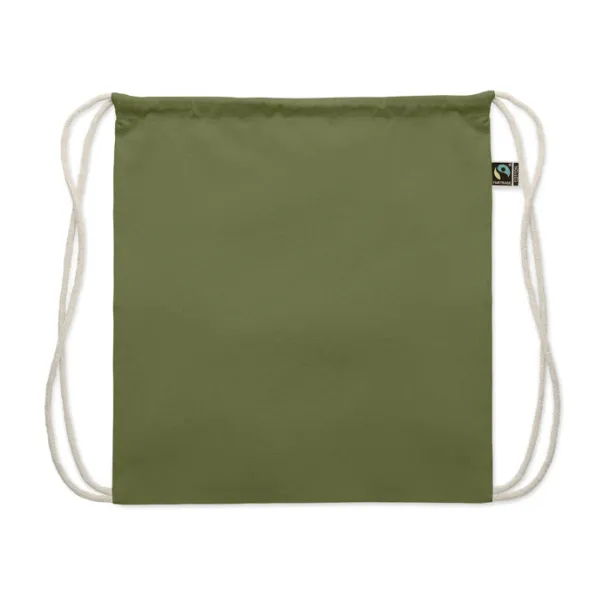 OSOLE DRAW COLOUR Drawstring bag Fairtrade 180gr Dark Green