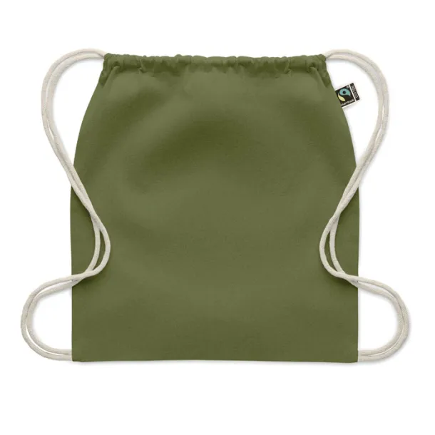 OSOLE DRAW COLOUR Drawstring bag Fairtrade 180gr Dark Green