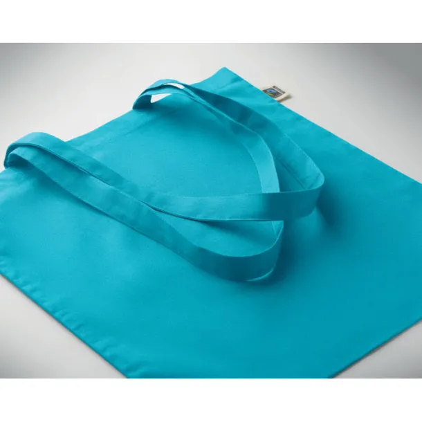 OSOLE+ COLOUR torba za kupovinu Fairtrade, 180 g Tirkizna