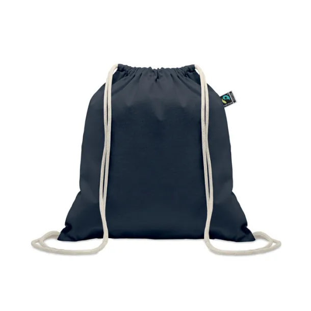 OSOLE DRAW COLOUR Drawstring bag Fairtrade 180gr Blue