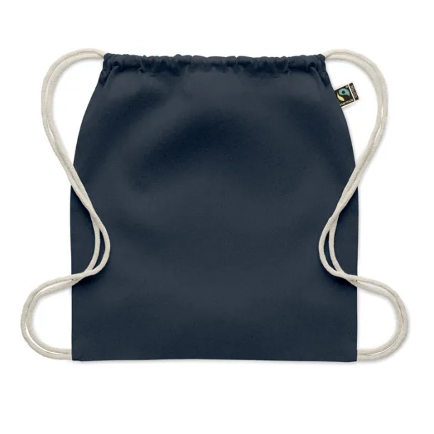 OSOLE DRAW COLOUR Drawstring bag Fairtrade 180gr Blue
