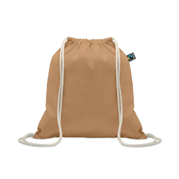 OSOLE DRAW COLOUR Drawstring bag Fairtrade 180gr Ivory
