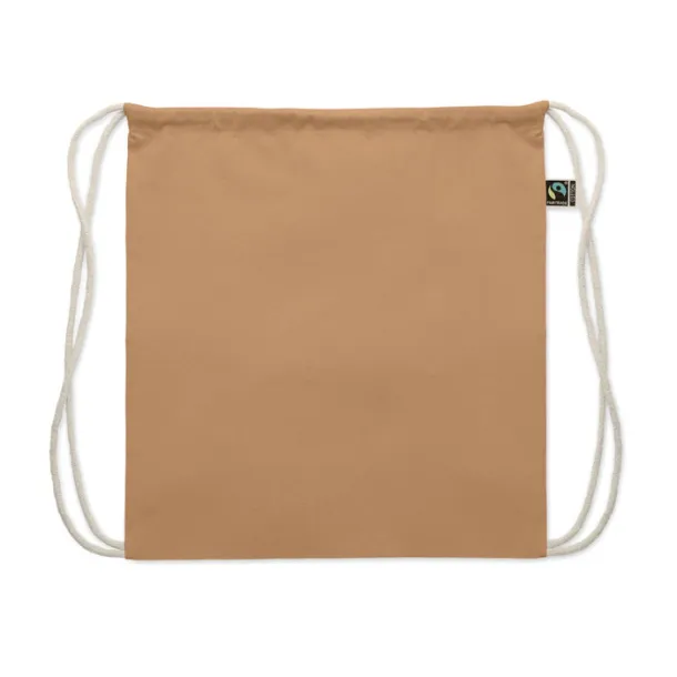 OSOLE DRAW COLOUR Drawstring bag Fairtrade 180gr Ivory