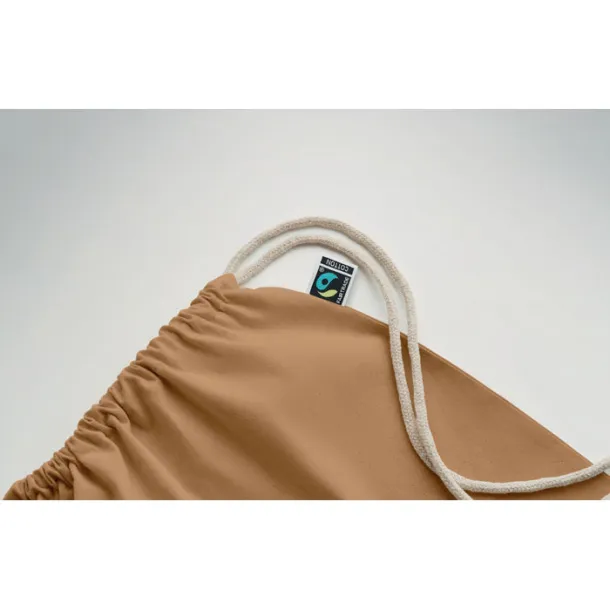OSOLE DRAW COLOUR Drawstring bag Fairtrade 180gr Ivory
