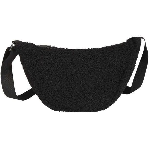 Bear GRS recycled sherpa crossbody bag 3L Crna