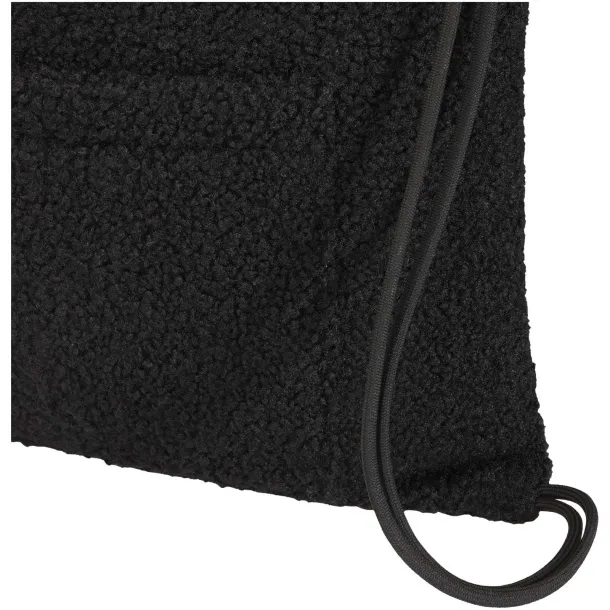 Bear GRS recycled sherpa drawstring backpack 9L Crna