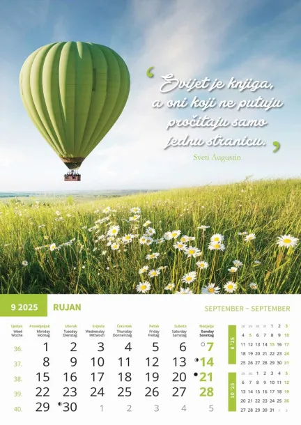  "MOTIVACIJSKI KALENDAR" color calendar Color