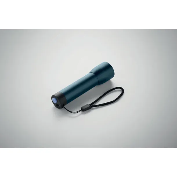 LUMEZO Aluminium rechargeable torch French navy