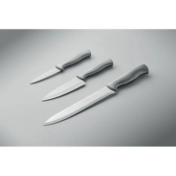 COCINERO Stainless steel knife set 3pcs Silver