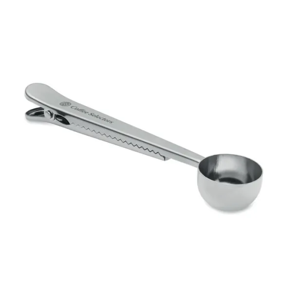SPOONCOOP Coffee scoop with bag clip Silver