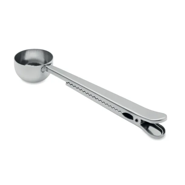 SPOONCOOP Coffee scoop with bag clip Silver