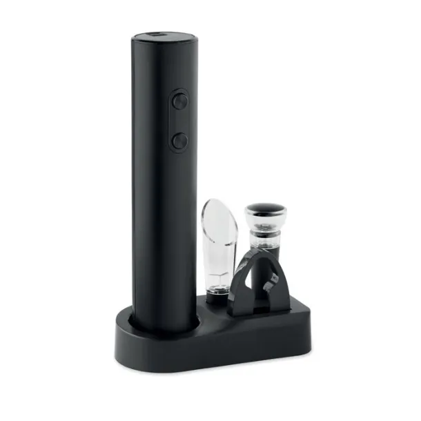 VINO SET Electric wine opener set Black