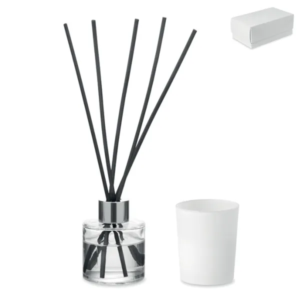 KALOMA SET Vanilla diffuser & candle set White
