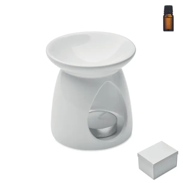 SAGRADA Vanilla aroma burner set White