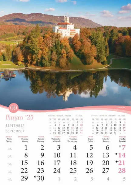  "ROMANTIČNA HRVATSKA" color calendar Color