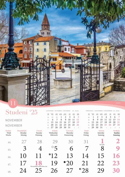  "ROMANTIČNA HRVATSKA" color calendar Color