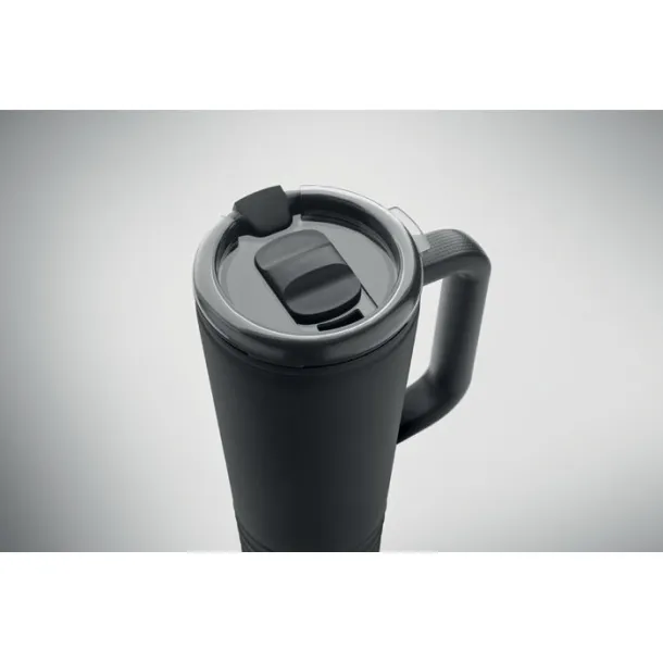 HOWLER CUP dvoslojna "truba" šalica, 700ml Crna