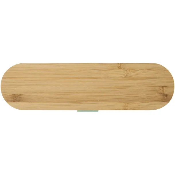 Runa cutlery set with bamboo lid Mint green