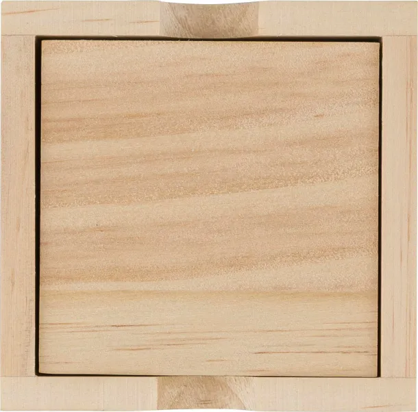  Pine wooden mini Sudoku set Kenza brown