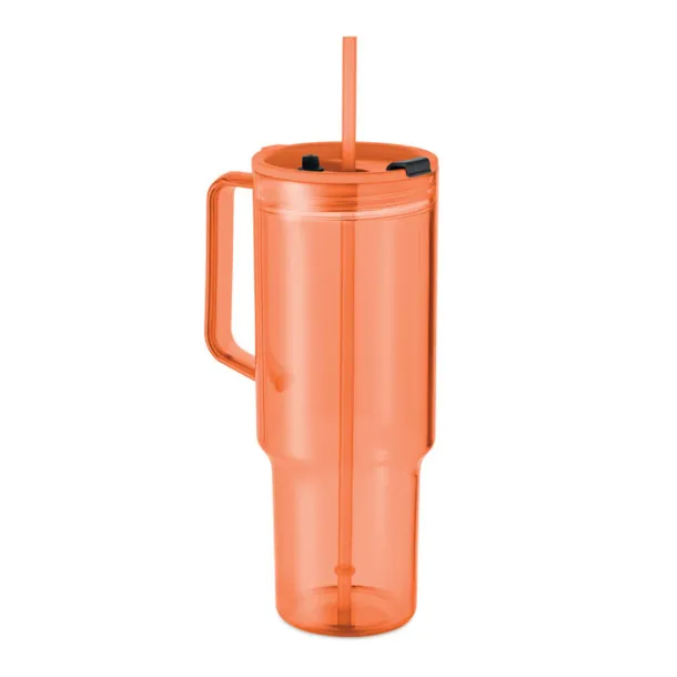 MUGORA RPET čaša, 1200ml Transparent Orange