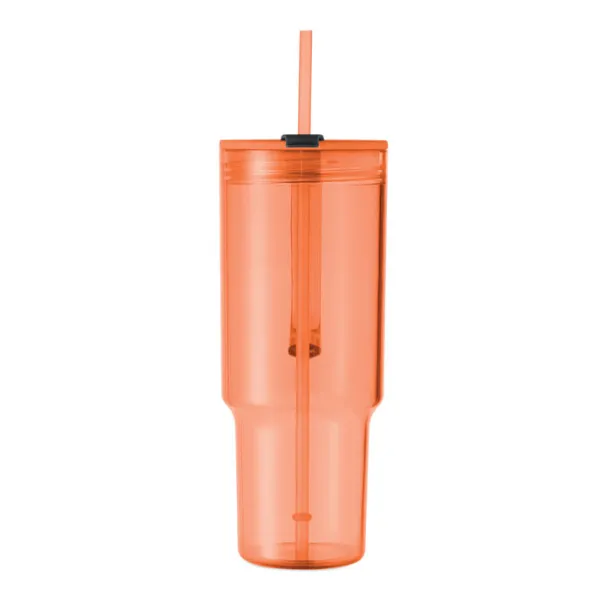 MUGORA RPET čaša, 1200ml Transparent Orange