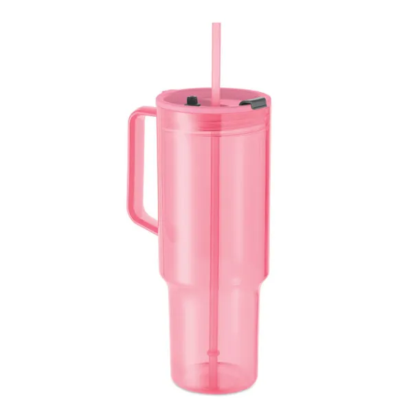 MUGORA RPET čaša, 1200ml Transparent Pink
