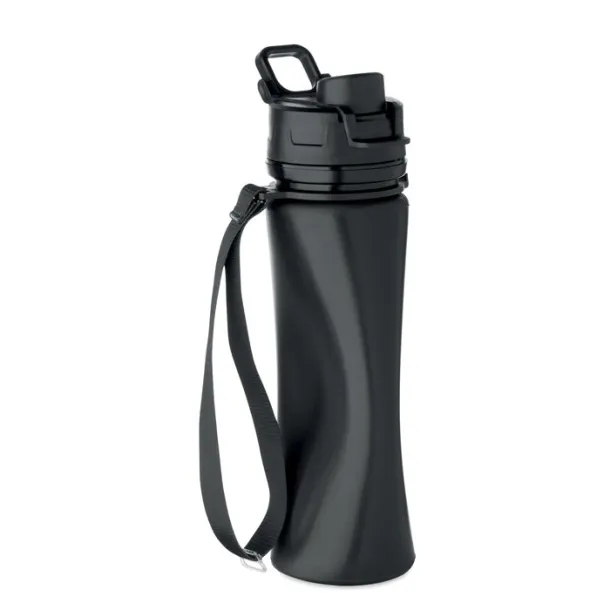 LETT Foldable silicone sports bottle Black