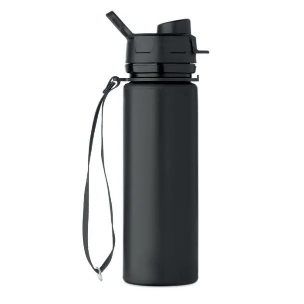 LETT Foldable silicone sports bottle Black