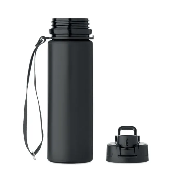 LETT sklopiva silikonska boca, 500 ml Crna