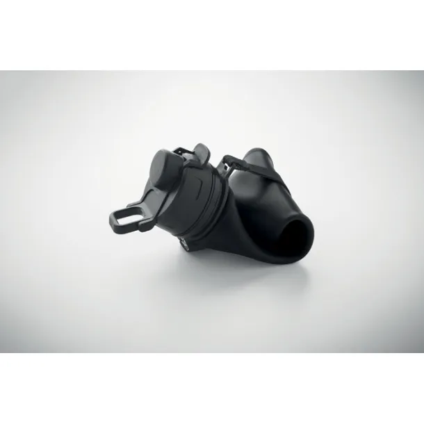 LETT Foldable silicone sports bottle Black