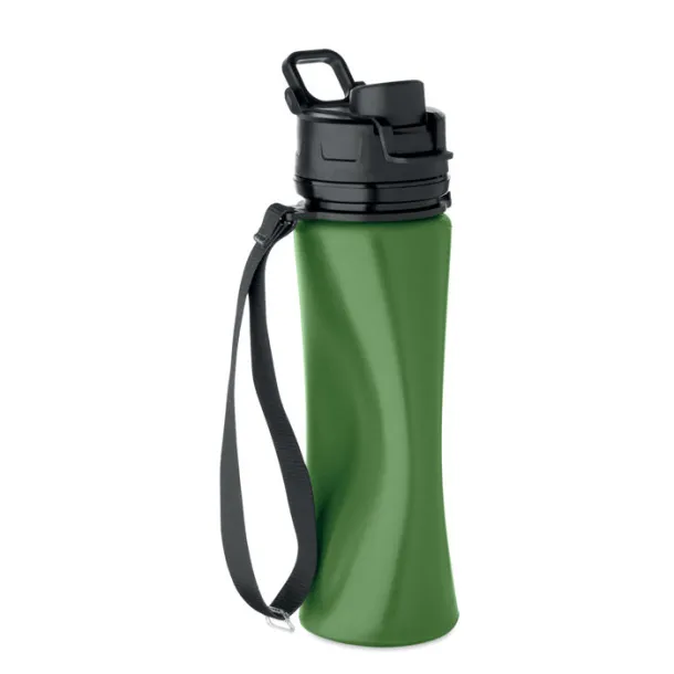 LETT sklopiva silikonska boca, 500 ml Dark Green