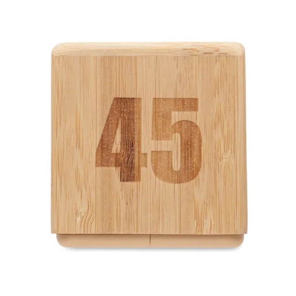 CURT Bamboo twist snooze timer Wood