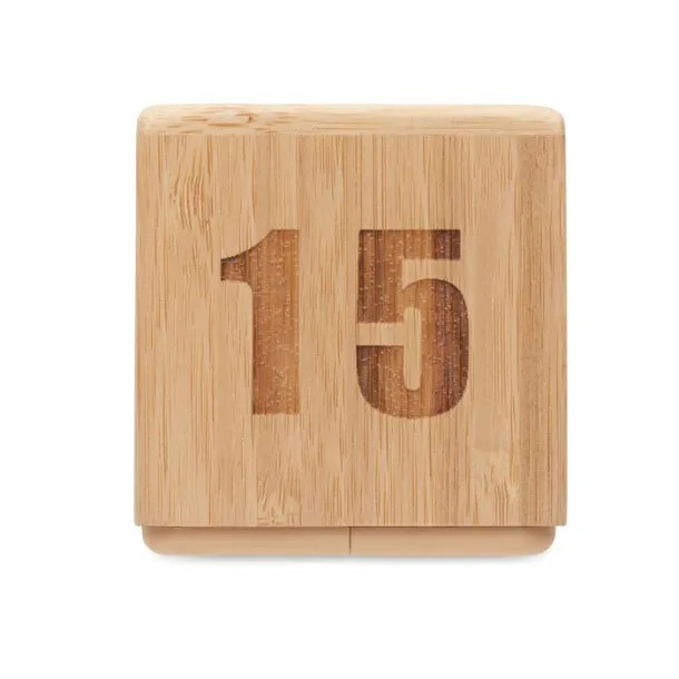 CURT Bamboo twist snooze timer Wood
