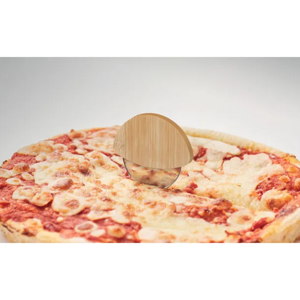NAPOL okrugli rezač za pizzu od bambusa Drvo