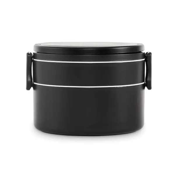 ENSALA dvostruka PP posuda za ručak, 950 ml Crna