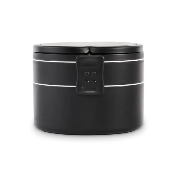 ENSALA dvostruka PP posuda za ručak, 950 ml Crna