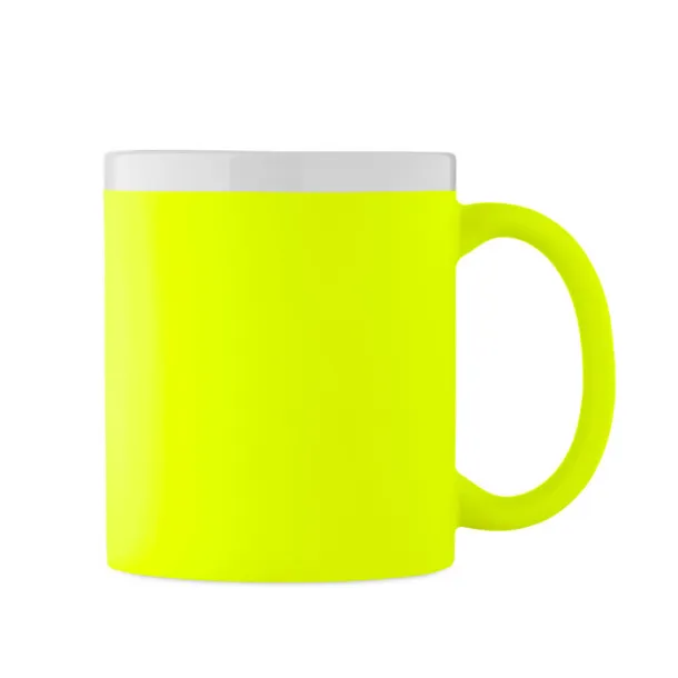 MUGIVA keramička šalica, 300 ml Neon žuta