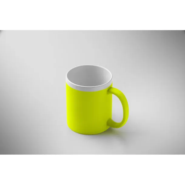 MUGIVA keramička šalica, 300 ml Neon žuta