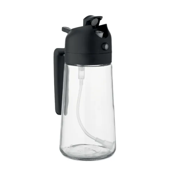 DIP Glass oil dispenser & sprayer Black