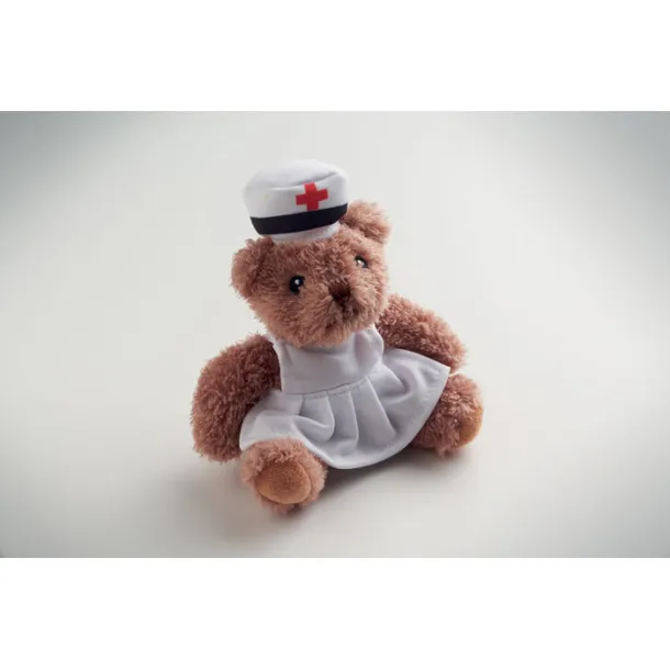 NURSE plišani medvjedić medicinska sestra Bijela