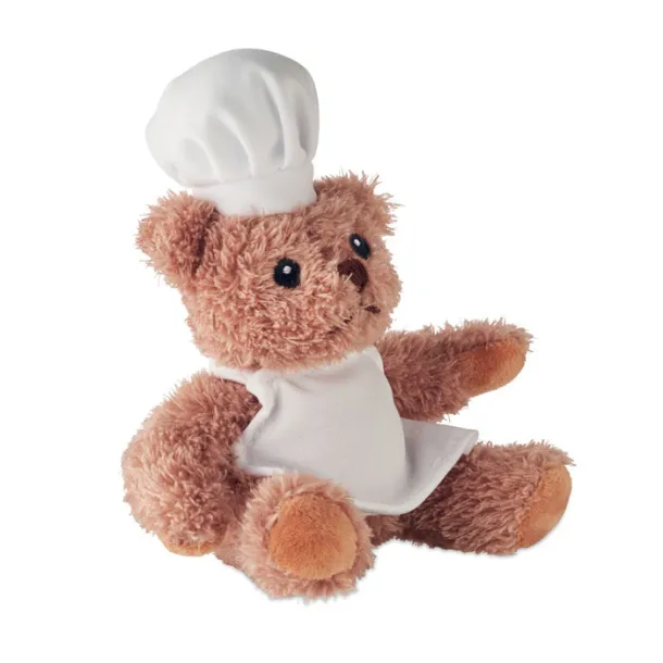 TEDDCHEF Teddy bear plush chef White