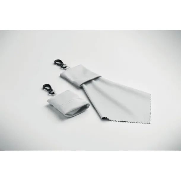 CLEAR RPET cleaning cloth White