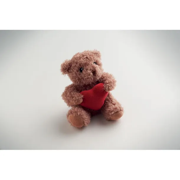 CUDDLE plišani medvjedić sa srcem Crvena