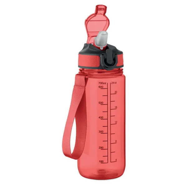 ENKEL sportska boca, 700ml Transparent Red